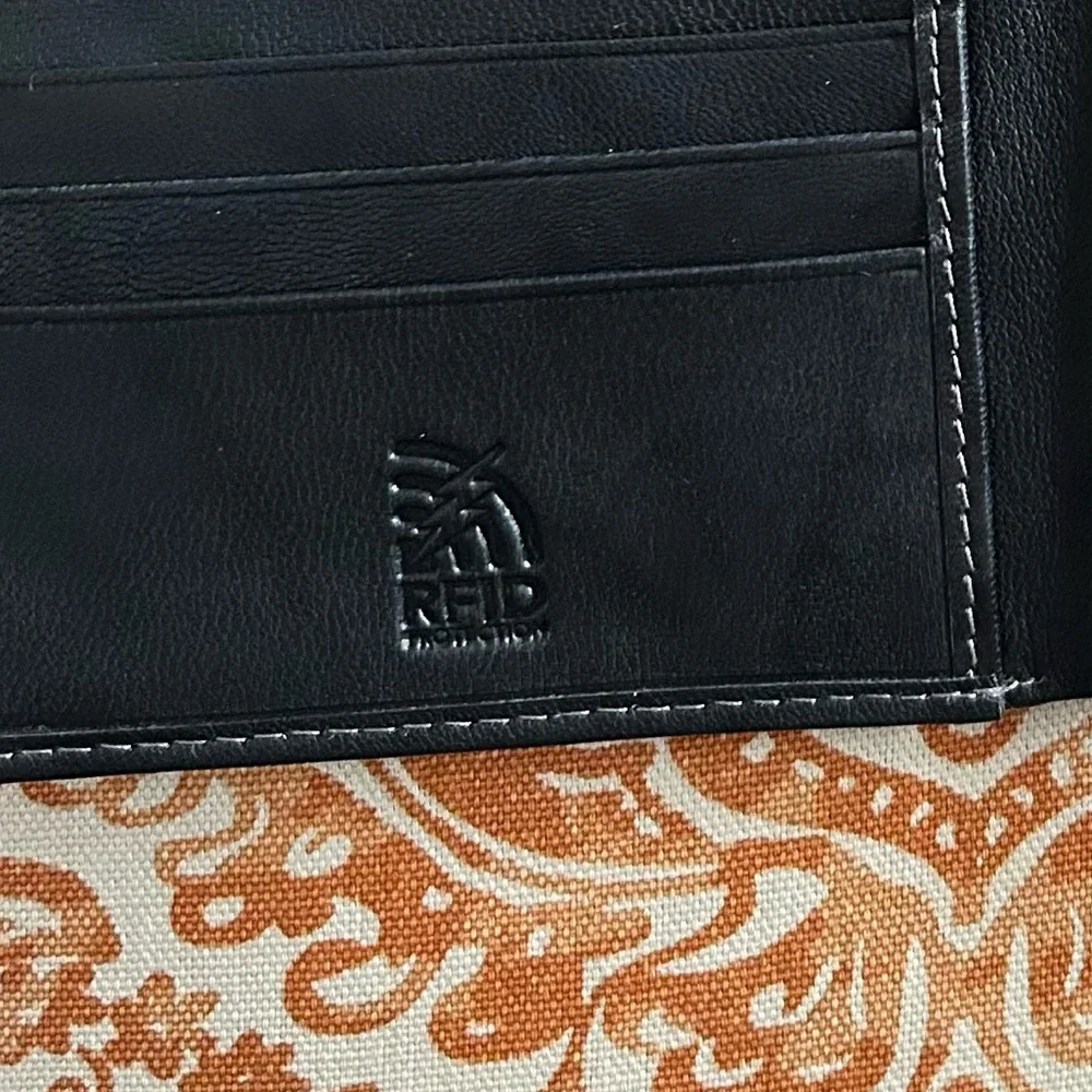 Men’s Steve Madden Genuine Leather Black Bifold Wallet RFID Protection